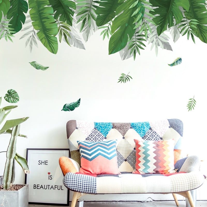Stickers Mural Tropical Plantes_6