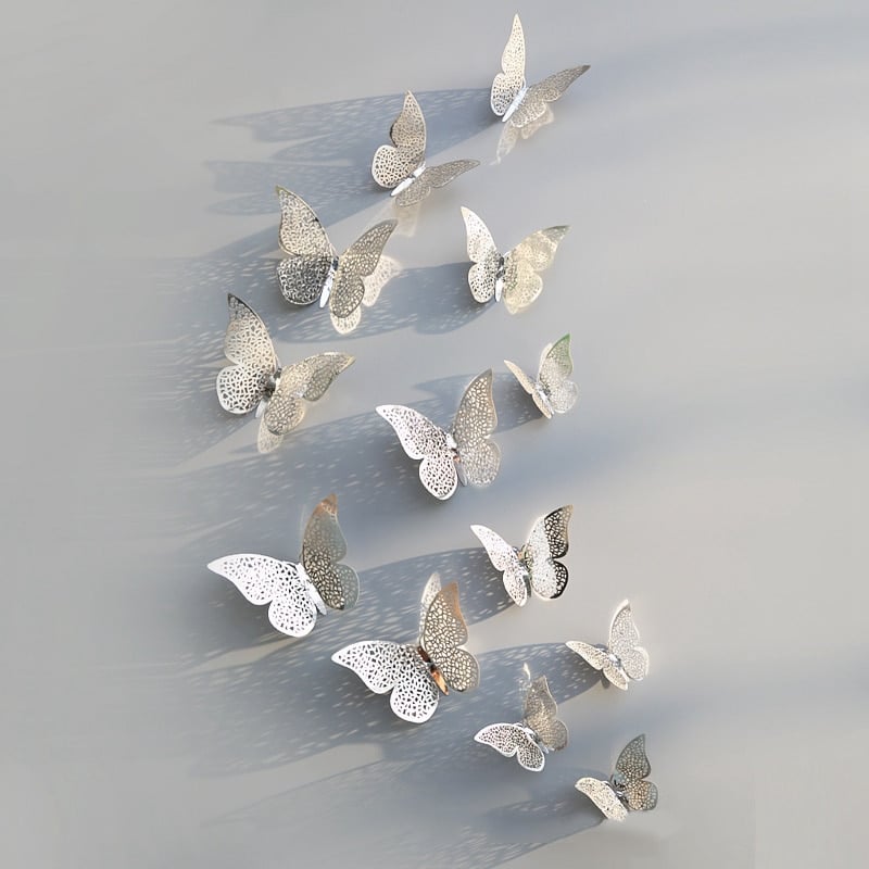 Stickers en forme de papillons en 3D - 12 Pièces_3