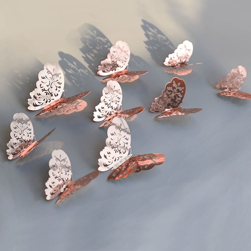 Stickers en forme de papillons en 3D - 12 Pièces_5