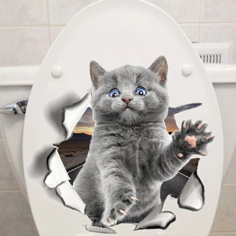 Stickers 3D Animaux lunnette Toilettes_1