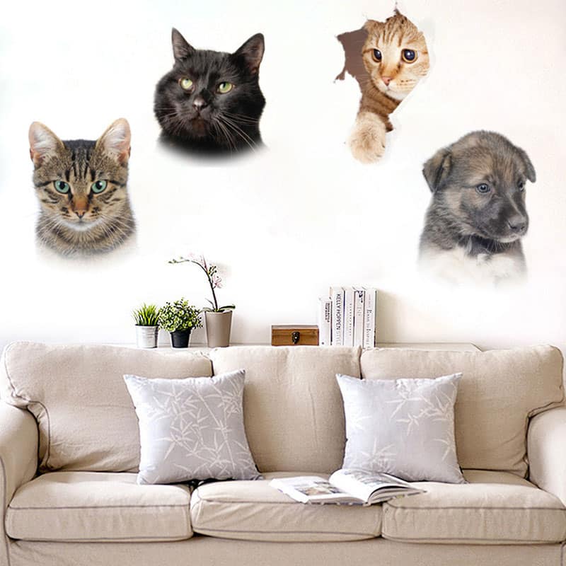 Stickers 3D Animaux lunnette Toilettes_4