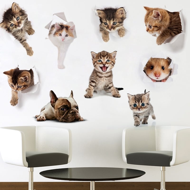 Stickers 3D Animaux lunnette Toilettes_5