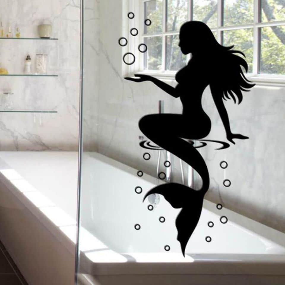 Stickers Sirène Waterproof salle de bain 57*30cm_1