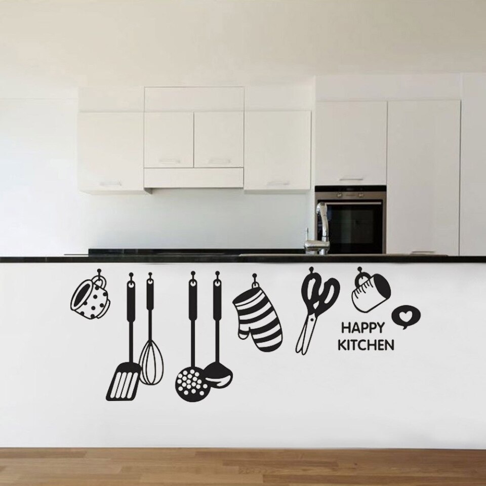 Stickers mural pour la cuisine avec des ustensiles_2