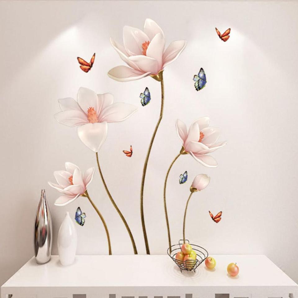 3 pièces 3D fleur Vase Mural Stickers muraux bricolage mur plantes  autocollants 