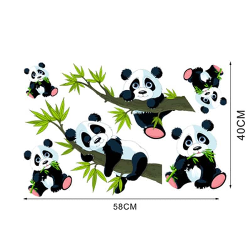 Stickers muraux Panda  58*40cm_3