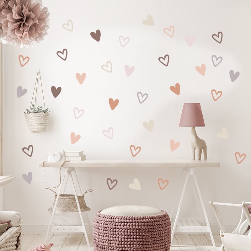 Stickers muraux chambre d'enfant fille - Papier peint cercle