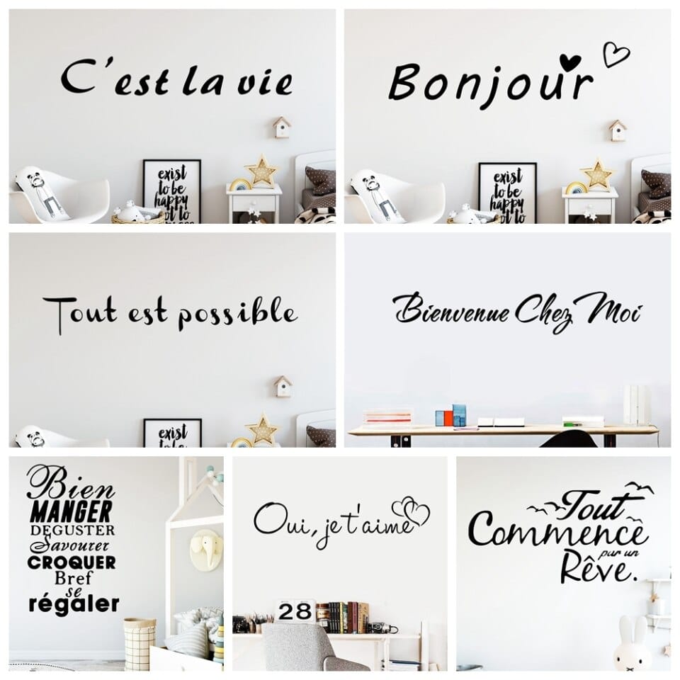 Stickers muraux citations françaises_1