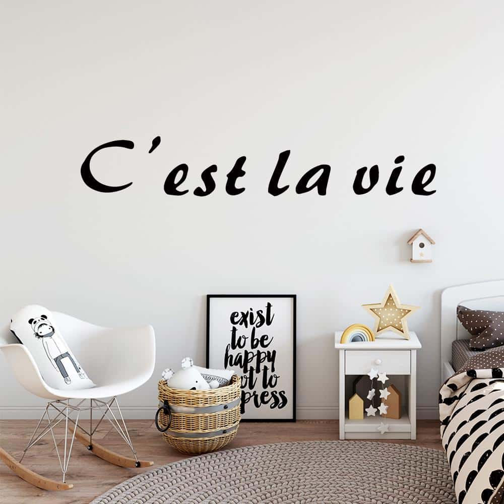Stickers muraux citations françaises