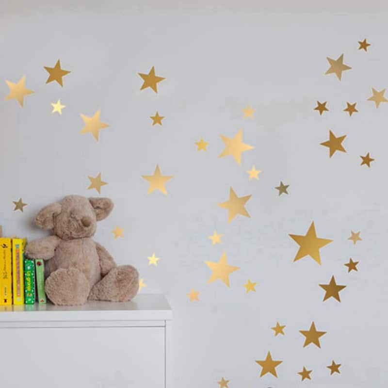 Stickers muraux étoiles pour chambre enfant (28 étoiles)_4