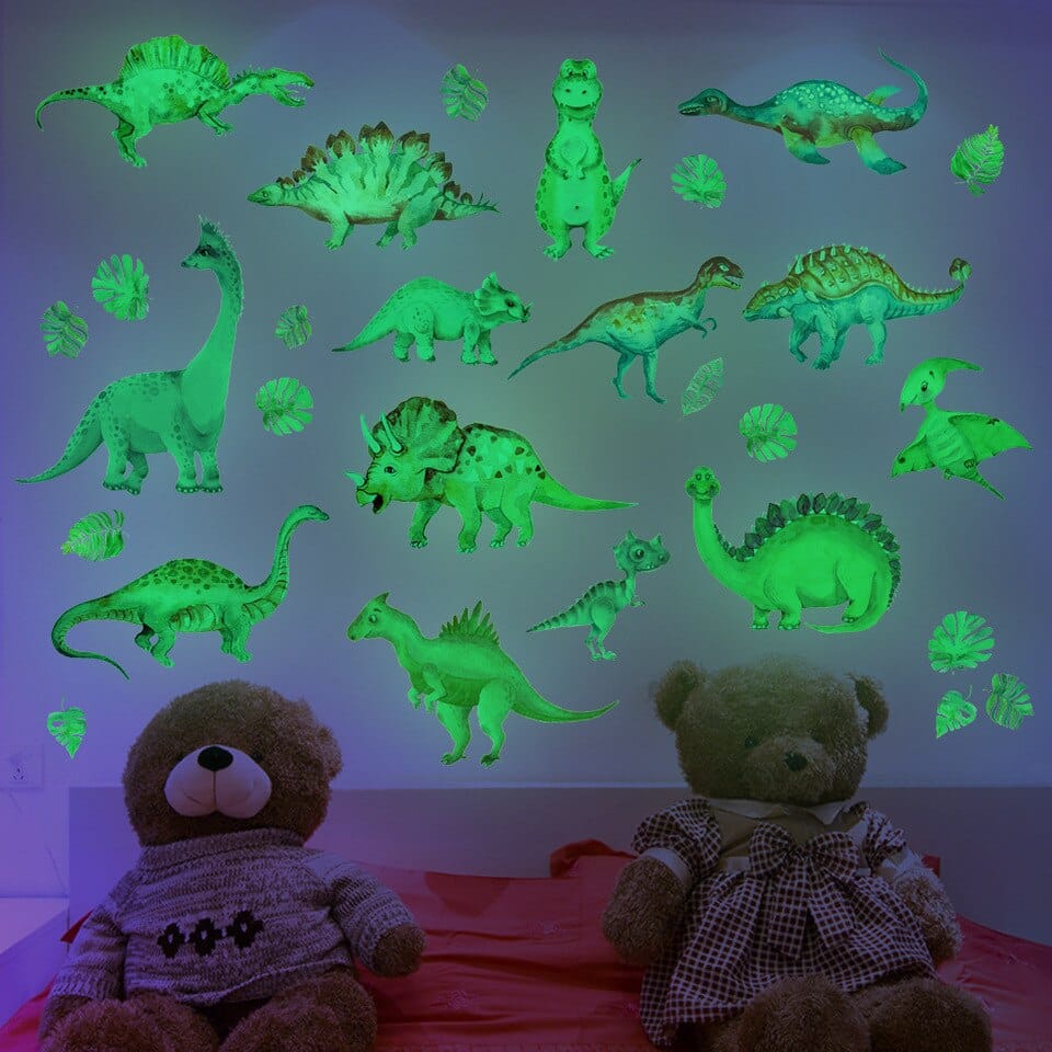 Stickers Lumineux fluorescents de dinosaures phosphorescents_1