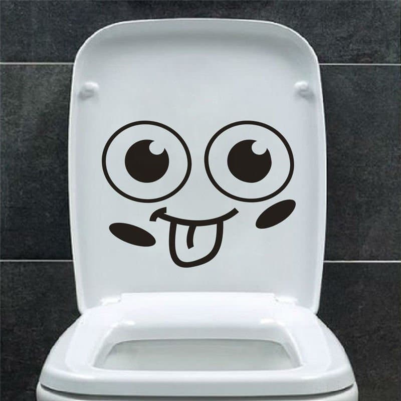 Stickers amusant pour toilettes