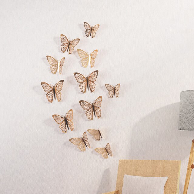 Stickers miroir 3D papillons_6