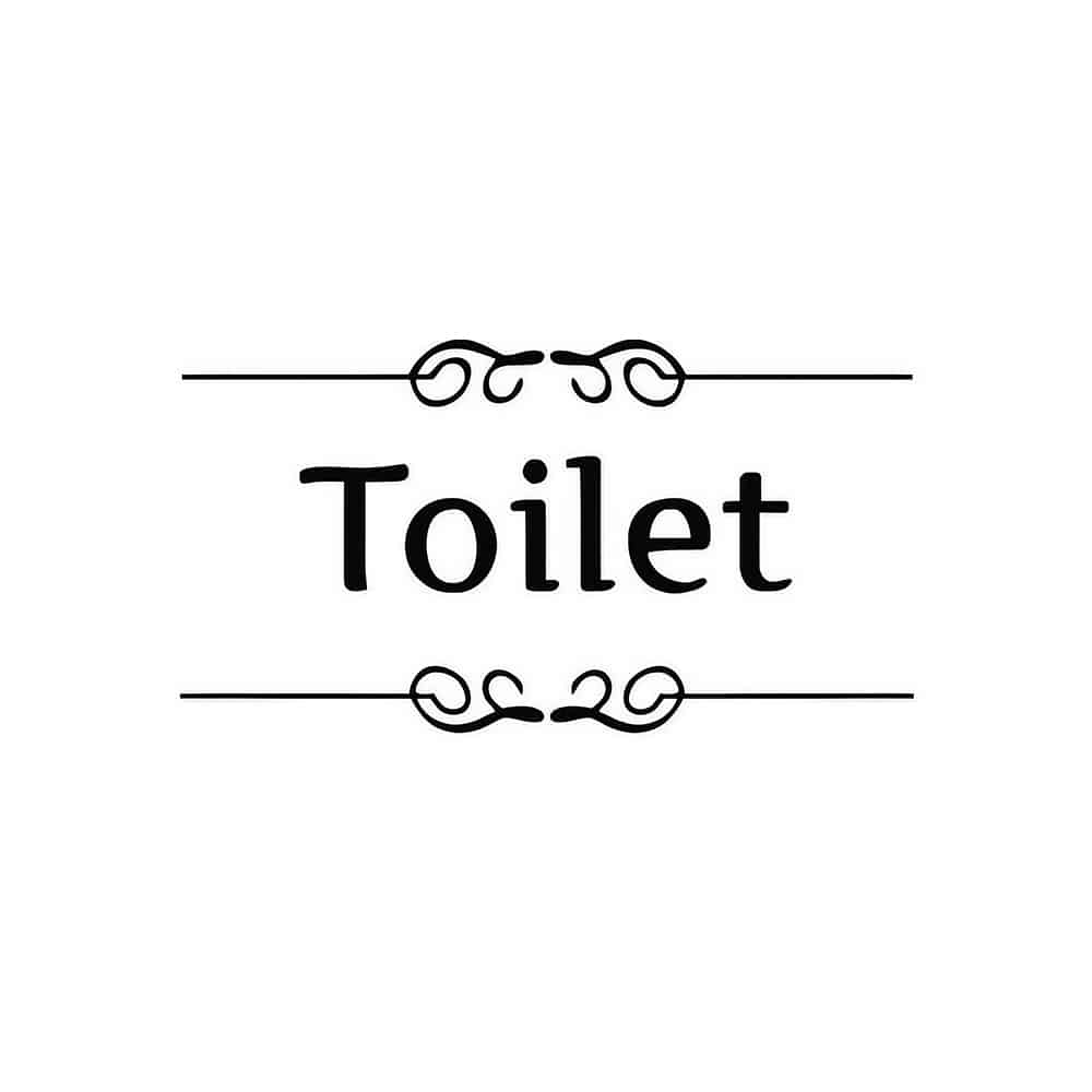Stickers pour porte des toilettes